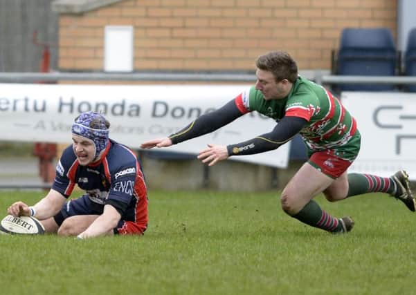 Doncaster Phoenix score their second try against West