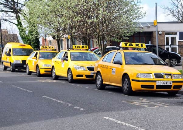 Taxi drivers in Hartlepool.