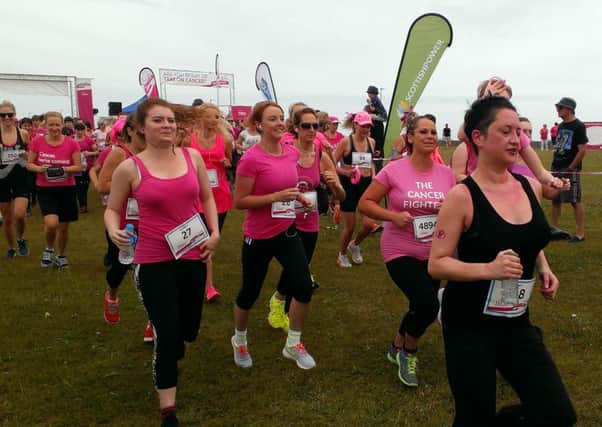 Runners take part in the Hartlepool Race for Life.