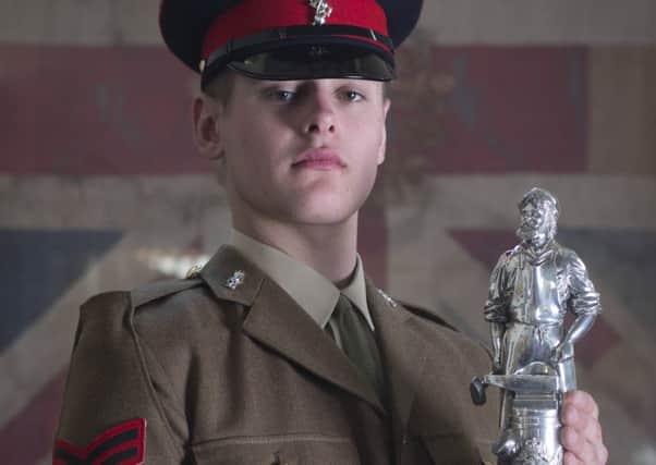 Junior Soldier Connor Gaffney.