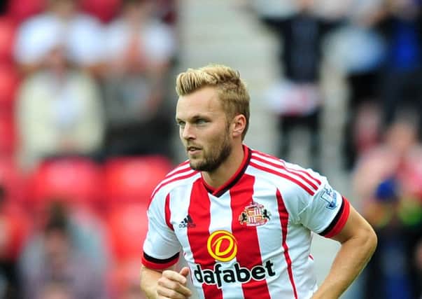 Sebastian Larsson comes on for Sunderland during their 1-1 draw at the Stadium of Light with Swansea City. Picture by FRANK REID