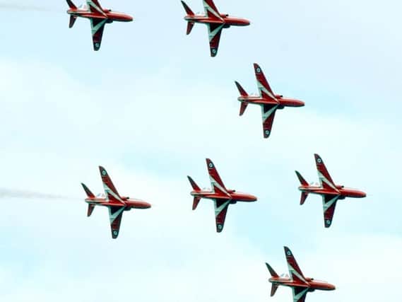 The Red Arrows are set to showcase their talents at the forthcoming air show taking place at Durham Tees Valley airport in May