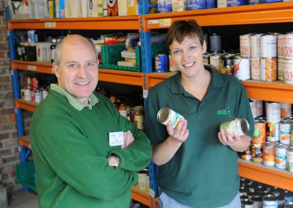 Clive Hall and Al Wales of the Hartlepool Foodbank.
