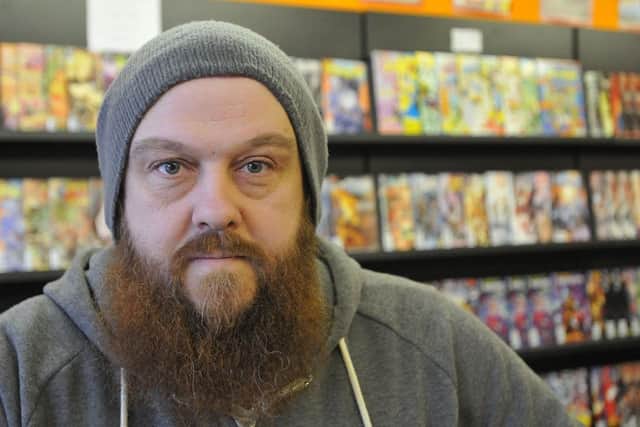 Kelvin Mills owner of Atomic Comics and Collectables. Picture by FRANK REID