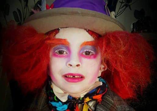 Ethan, 5, as The Mad Hatter