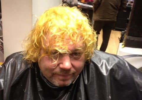 Neil Apedaile is raising money for cancer charities by getting his haired dyed.