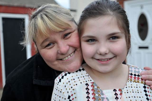 Amy Griffiths with her mum Leanne Dickinson Picture by FRANK REID