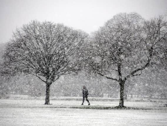 The Met Office has warned of snow showers across the region today.