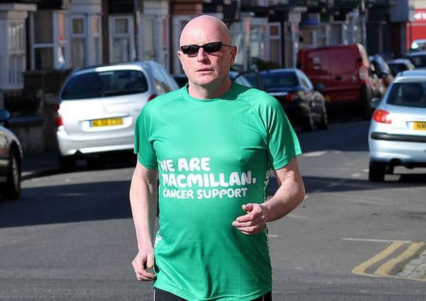 Mick Stafford from Platinum Computers who is running the Great North Run in memory of Tony Short to raise funds for Macmillan Cancer Support.