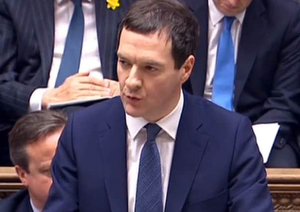 Chancellor of the Exchequer George Osborne delivers his Budget statement to the House of Commons, London. Picture by PA Wire