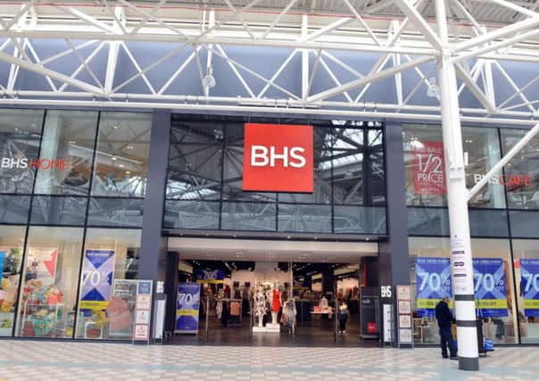 The BHS store in the Middleton Grange Shopping Centre in Hartlepool.