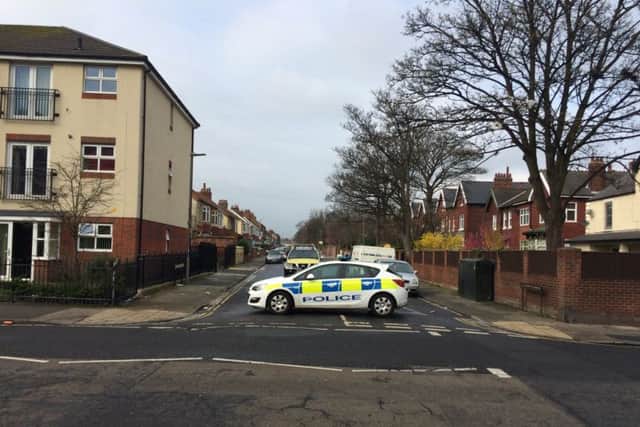 Police have cordoned off Westbourne Road, in Hartlepool.