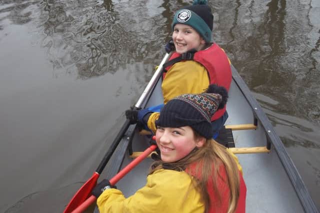 The Clavering pupils worked towards the John Muir environmental award by spending a day canoeing.
