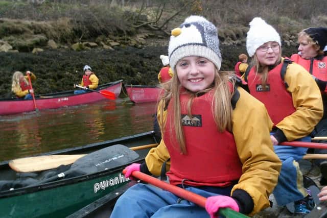 The pupils spent a full day canoeing on the River Esk on the North York Moors.