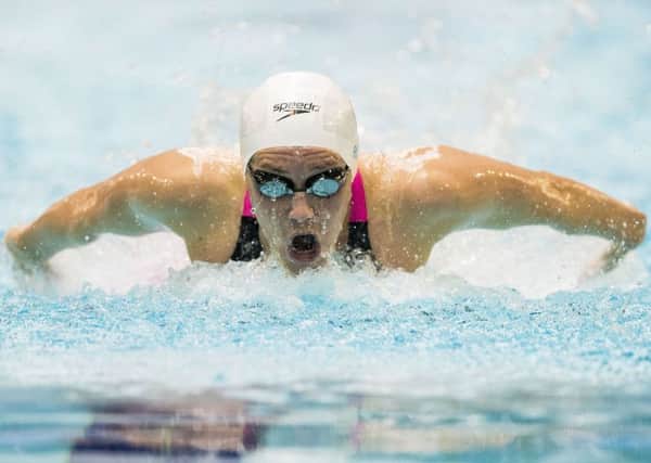 Jemma Lowe competes in the Womens 200m Butterfly at the British Swimming Championships in Glasgow