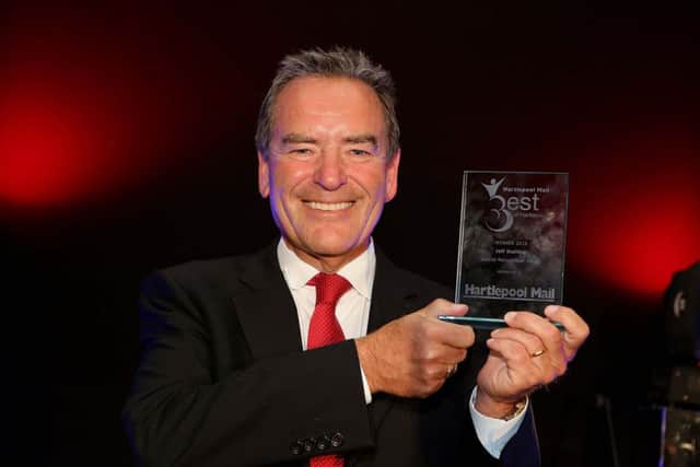 Award winner Jeff Stelling following the Best of Hartlepool Awards at the Hardwick Hall Hotel in Sedgefield Picture: DAVID WOOD