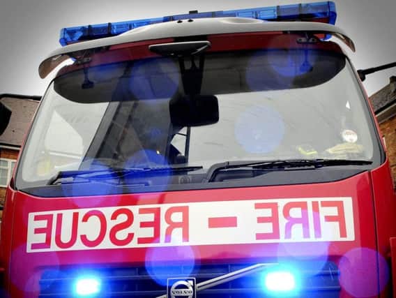 A shed fire caused concerns for safety after gas cylinders were discovered inside.