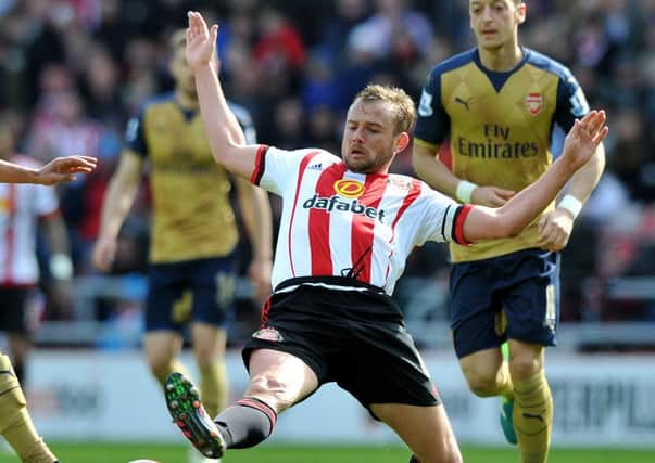 Lee Cattermole in action against Arsenal last weekend.