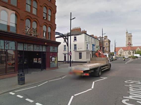 The man was assaulted in Church Street, Hartlepool.