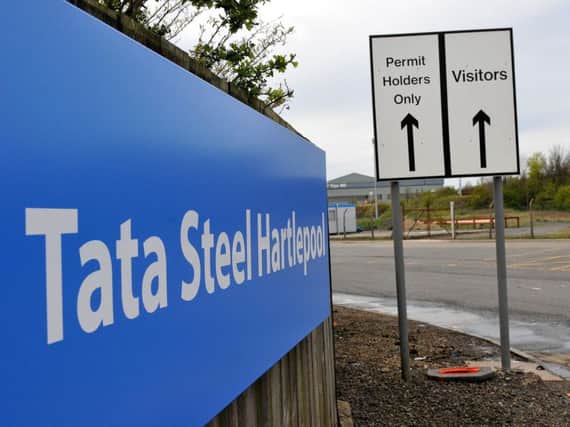 Tata Steel's site in Hartlepool
