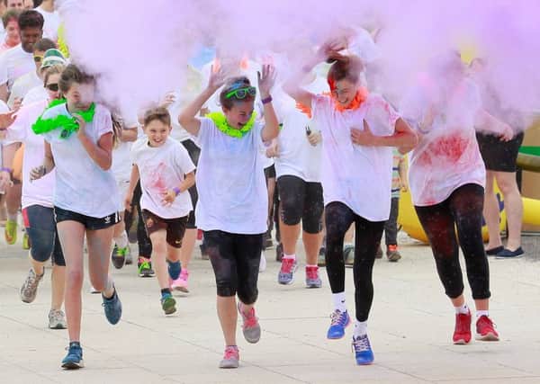 A scene from last years Colour Run.