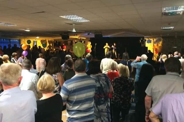 The charity night at Belle Vue Social Club organised by Miles for Men and Les Watts in aid of the special baby care unit