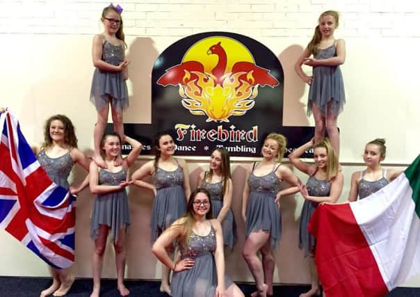 Members of Firebird Gymnastics Club in Hartlepool.