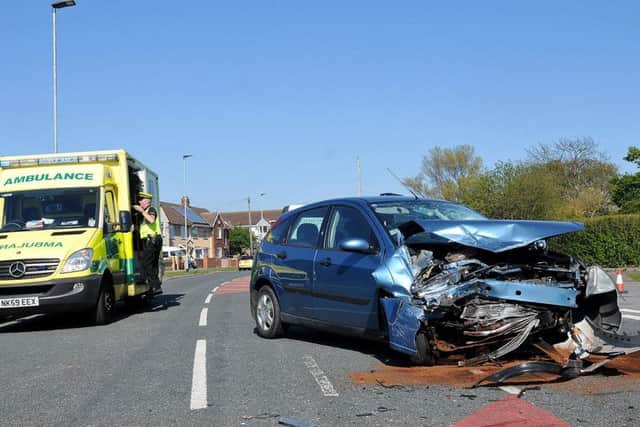 The Ford Focus involved in the crash.