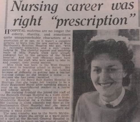 A 1964 Northern Daily Mail look at Pamela Cook, the new matron of Brierton Hospital