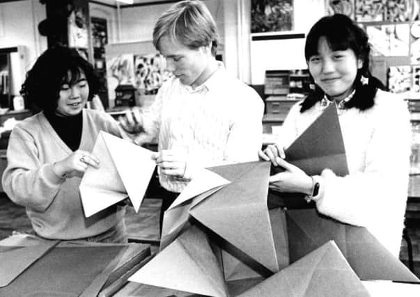 A lesson in the traditional Japanese art of origami