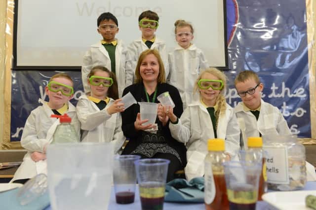 Science co-ordinator Tracy O'Shea and pupils enjoyed a 'wonderful experience'.