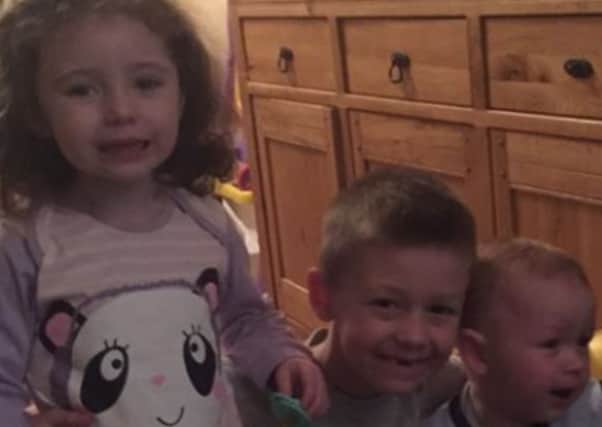Evie-Lily Crompton and Morgan Lund who died in al car crash in France and Kyle Crompton who was left in hospital