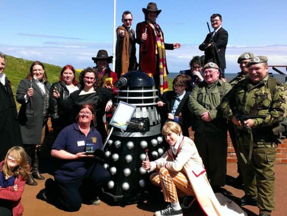 Celebrating winning best tourism award with a Dr Who day complete with Daleks