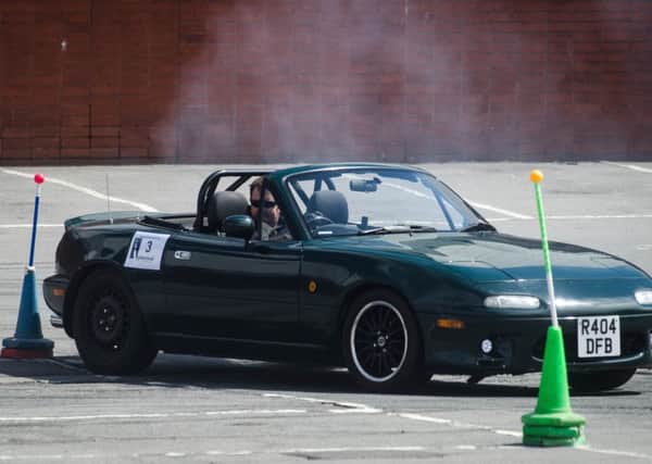 CARS IN ACTION AT HARTLEPOOL MOTOR CLUBS AUTOTEST CHAMPIONSHIP. VENUE: HARTLEPOOL MIDDLETON GRANGE SHOPPING CENTRE CAR PARK .PICTURE BY JOE SPENCE