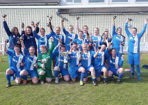 Hartlepool United Ladies FC toast success after winning the League Cup with a 3-1 win over Bishop Auckland