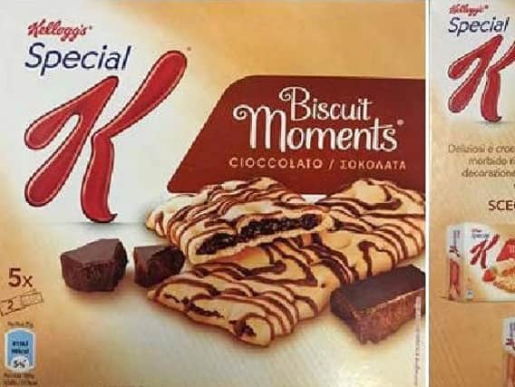The Special K Biscuit Moments. Picture: SWNS.