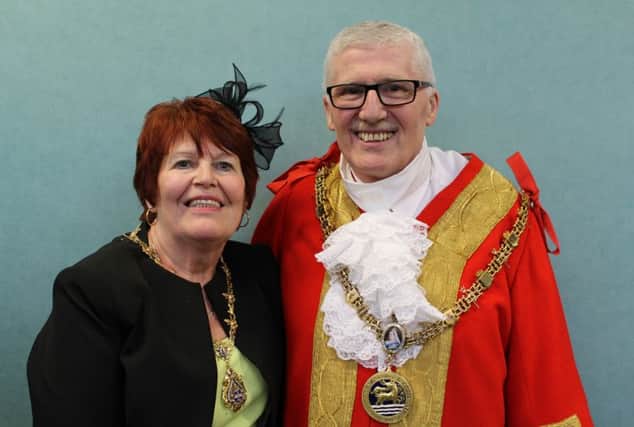 Councillor Rob Cook, the new ceremonial mayor of Hartlepool, and his wife Brenda.