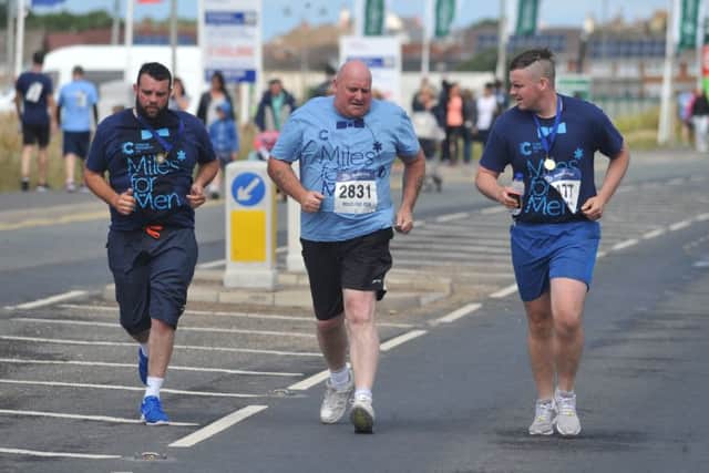Entrants in the Miles for Men event that was held at Seaton Carew.
