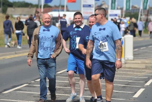 Entrants in the Miles for Men event that was held at Seaton Carew.