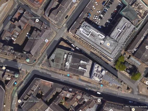 The assault happened at the O2 Academy in Newcastle. Picture: Google Maps.