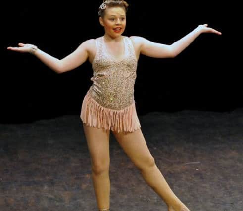 Isabelle McGough on stage during the Modern Open Class C during the Hartlepool Stage Dance Festival, held in the Town Hall. Photograph by FRANK REID