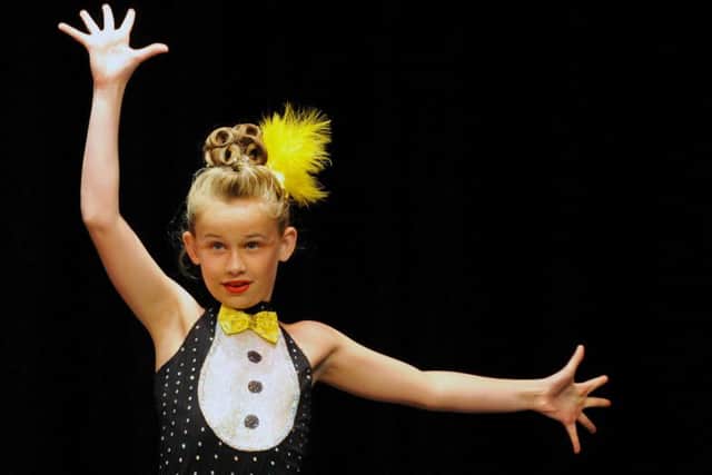 Emma Thompson Brooke on stage during the Modern Open Class C during the Hartlepool Stage Dance Festival, held in the Town Hall. Photograph by FRANK REID