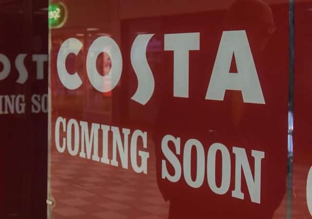 Middleton Grange Shopping Centre Manager Mark Rycraft outside the new Costa in the centre