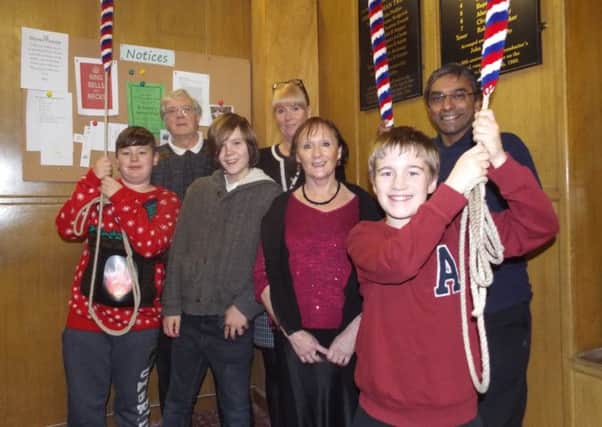Some of the Hartlepool bellringers practice at All Saints Stranton for Tuesdays bombardment commemoration. Pictured left to right are Ellis Swales, Andrew Frost, Max Crinson, Jan Wilderspin, Olwyn Buttery, Austin Turner and Rohan Wanduragala.