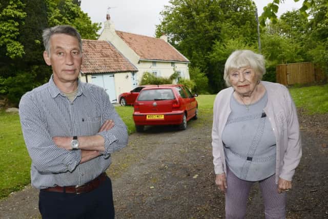 John Proudlock and his mother Thelma Peppert are having problems with problems in Dalton Piercy.