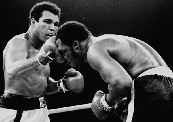 Muhammad Ali (pictured in action against Joe Frazier in the Thriller in Manila)