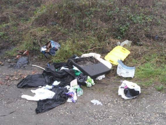 The illegal fly-tipping