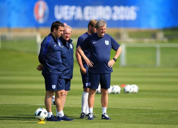 Roy Hodgson and his England coaching staff