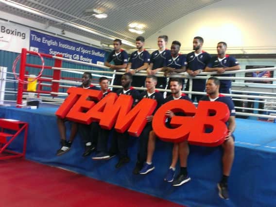 Team GB boxers face the press in Sheffield today