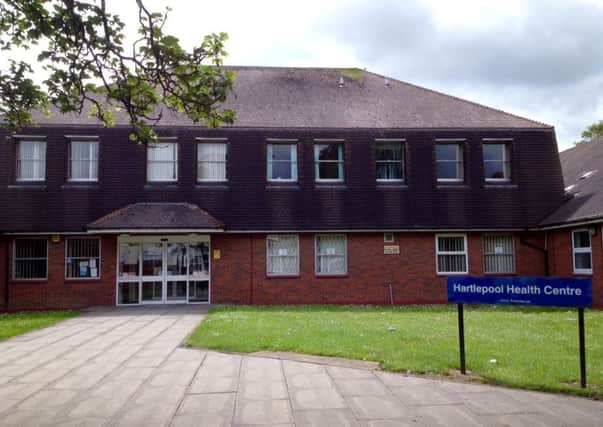Hartlepool Health Centre where the Victoria Medical Practice is based.